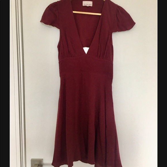 Sunday Best - Burgundy Rand Dress - Aritzia - Picture 2 of 4